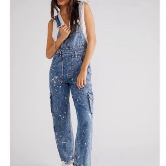 We The Free Denim - Women's Blue Denim Overalls